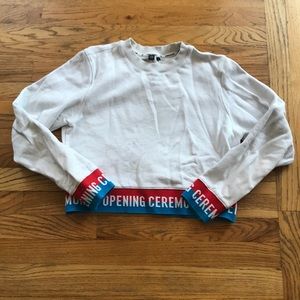 White Opening Ceremony Sweatshirt NWOT